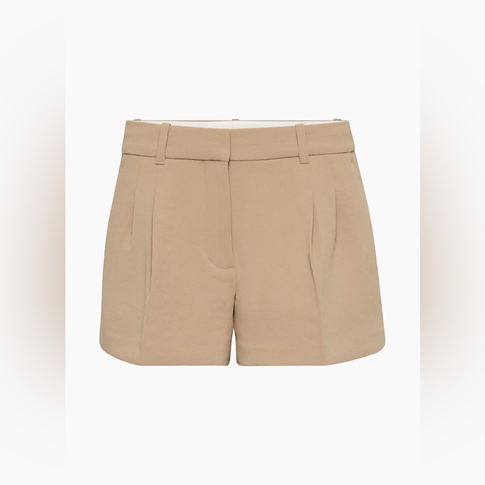 Aritzia The Effortless Short™ Lo-rise Mini Shorts Gold Camel - Picture 4 of 8